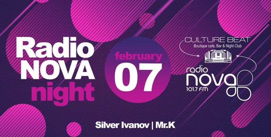 Второ 'Radio NOVA Night' парти със Silver Ivanov и Mr.K в Culture Beat Club на 7 февруари!