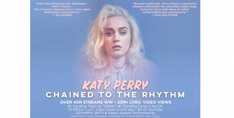 Новият сингъл на Katy Perry с рекордни резултати седмица след премиерата си
