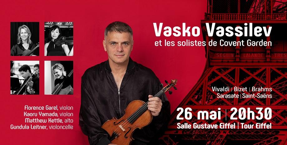 Васко Василев и солисти на Ковънт Гардън с концерт на Айфеловата кула в Париж