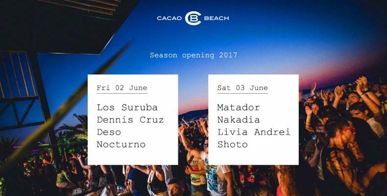 CACAO BEACH Club открива летния сезон на 2 и 3 юни с 8 артисти