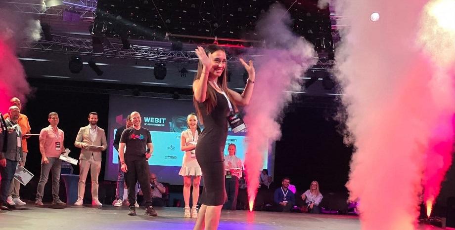 Мария Илиева с отличие от Webit Changemakers Мария Илиева с отличие от Webit Changemakers